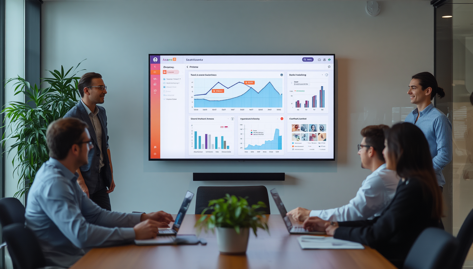 Asana Dashboard on TV Screen: How Tech Teams Display Live Project Data