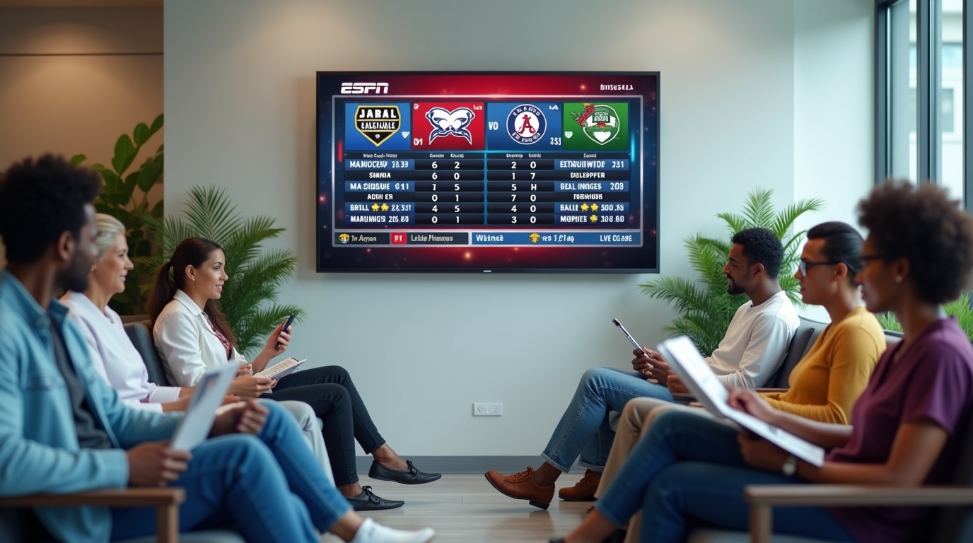 How to Display ESPN Dashboards on Office TVs with RocketScreens