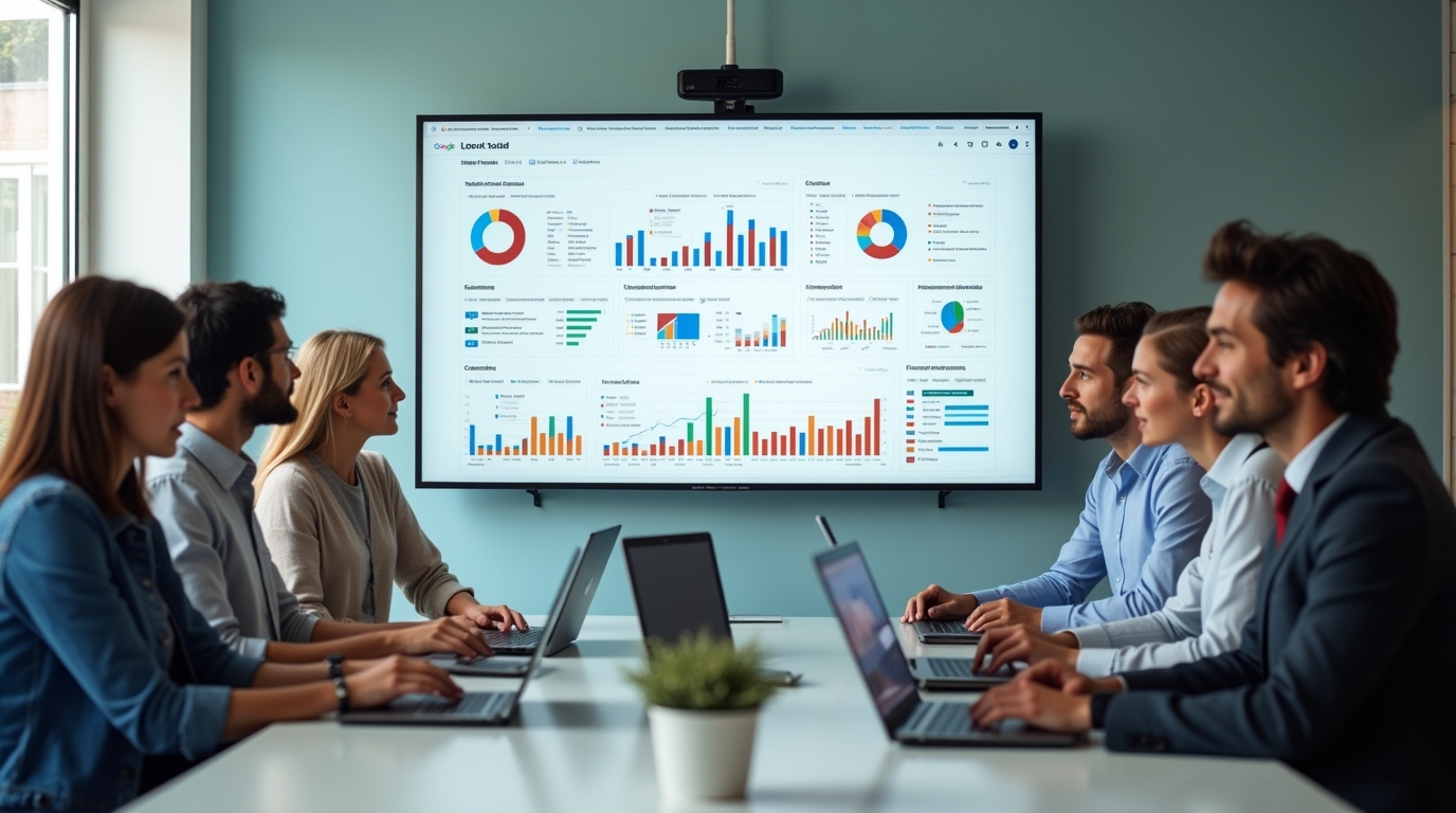 Real-Time KPI Tracking with Looker Studio on Office Screens