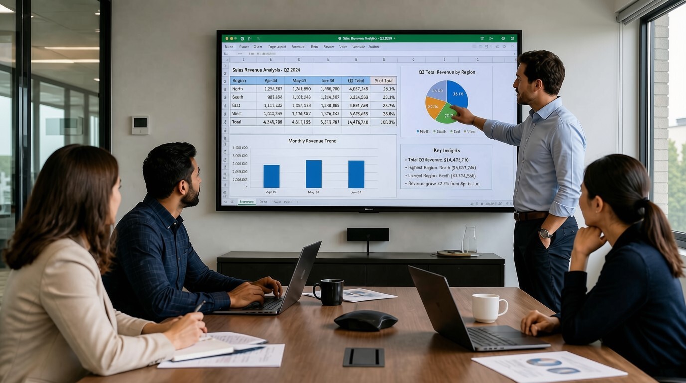 How to Display Excel Reports on TV Screens to Improve Team Performance