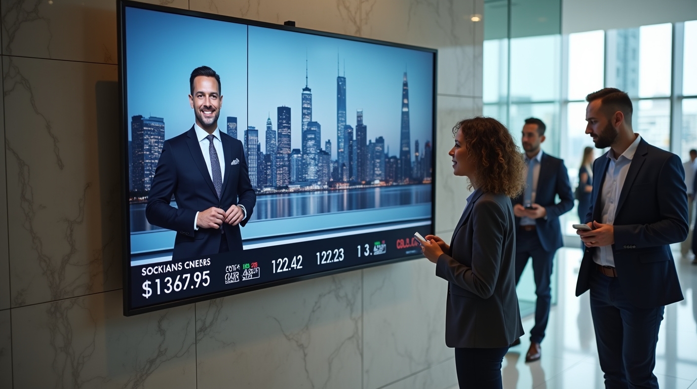 How to Display Business News on Office Screens Using Digital Signage