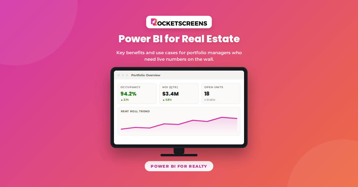 Power BI for Real Estate: A Portfolio Manager's Guide