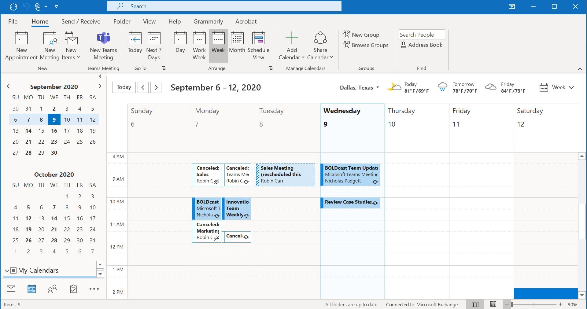 office 365 calendar 1