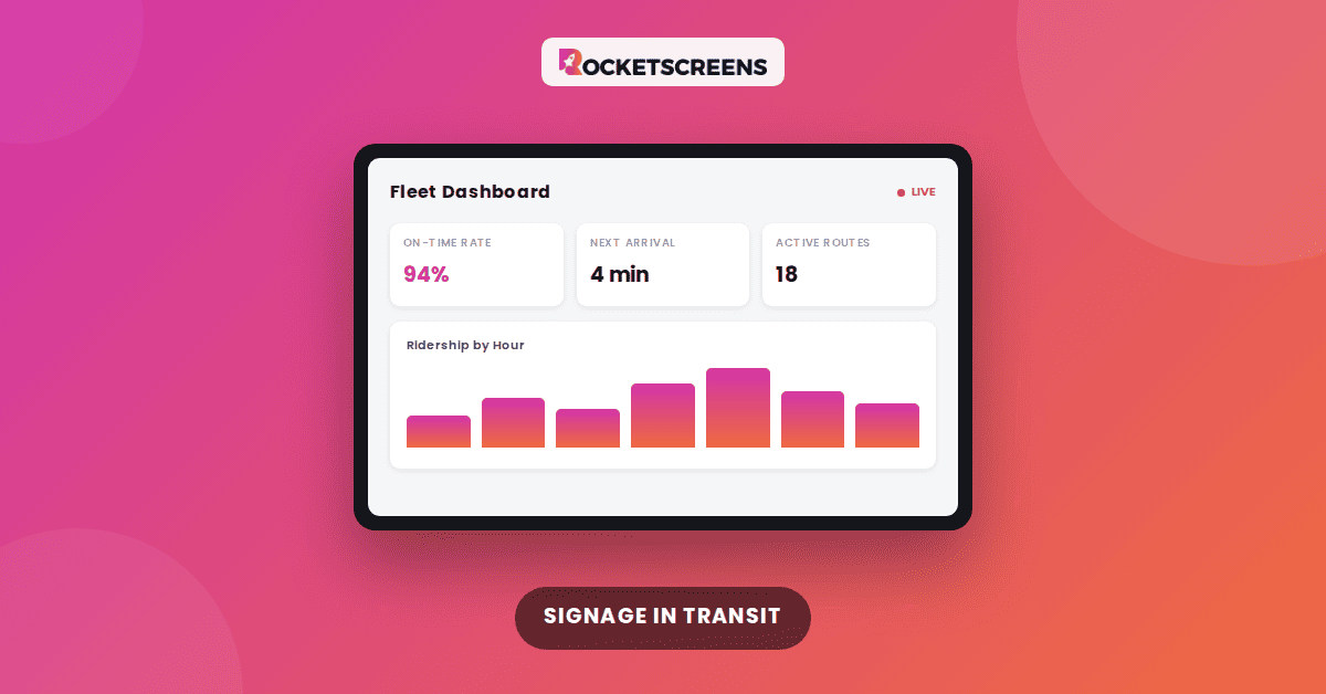 How Digital Signage Is Transforming the Transportation Industry